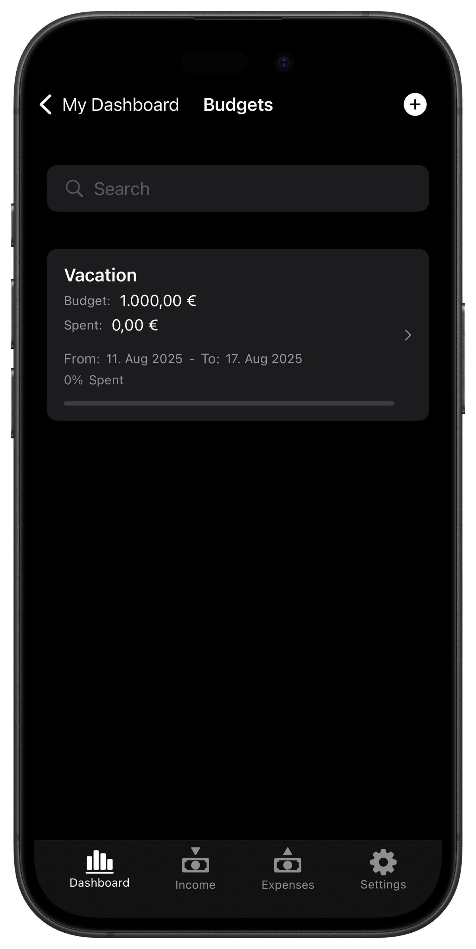 Savings Mockup
